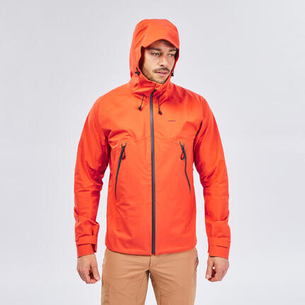 Veste imperméable et respirante de randonnée homme, MH500 vert