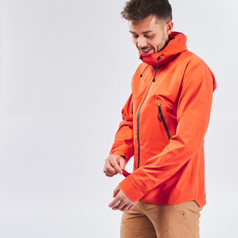 Wanderjacke Herren wasserdicht - MH500 orange