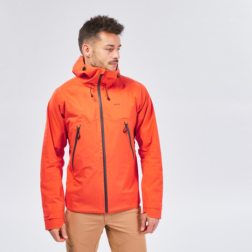 Regenjacke Herren wasserdicht leicht - MH500 rot