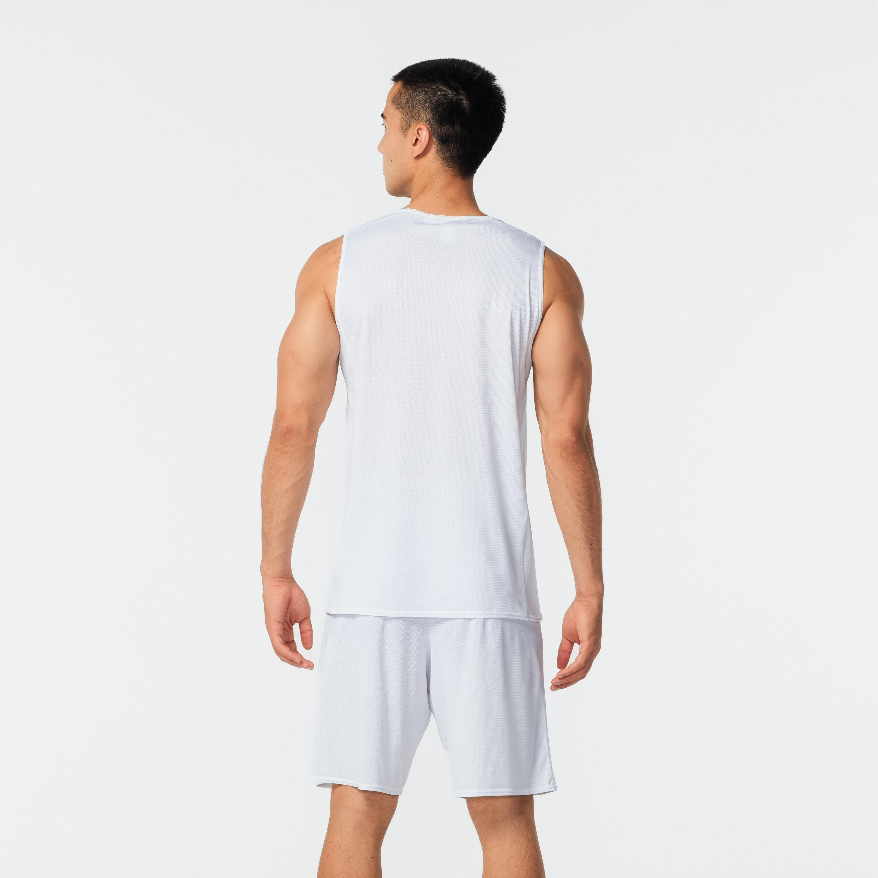 Adult Basketball Shorts SH100 - White 3/6