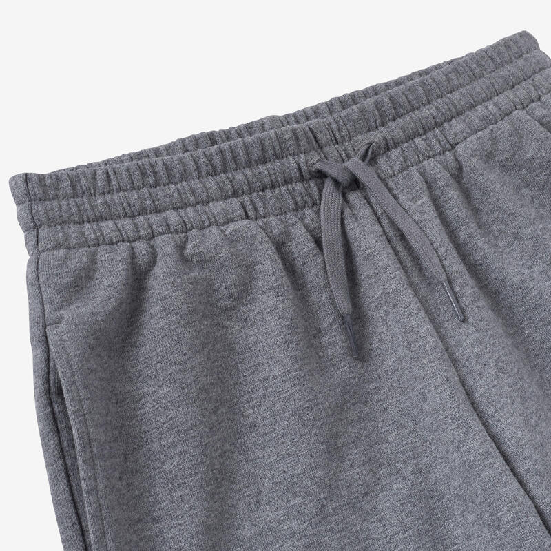 Shorts Kinder Baumwolle - graumeliert 