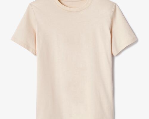 T-shirt coton mixte, enfant - 500  beige