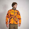 SILENT REVERSIBLE PADDED HUNTING JACKET TREEMETIC/TREEMETIC - NEON