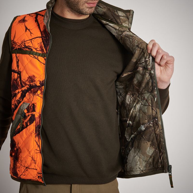 Gilet de traque camouflage orange Treeland - Gilets de Chasse (11451364