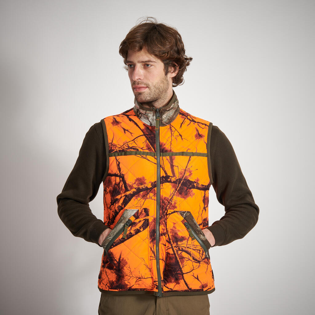 Reversible hunting waistcoat Treemetic/Treemetic 100 - neon