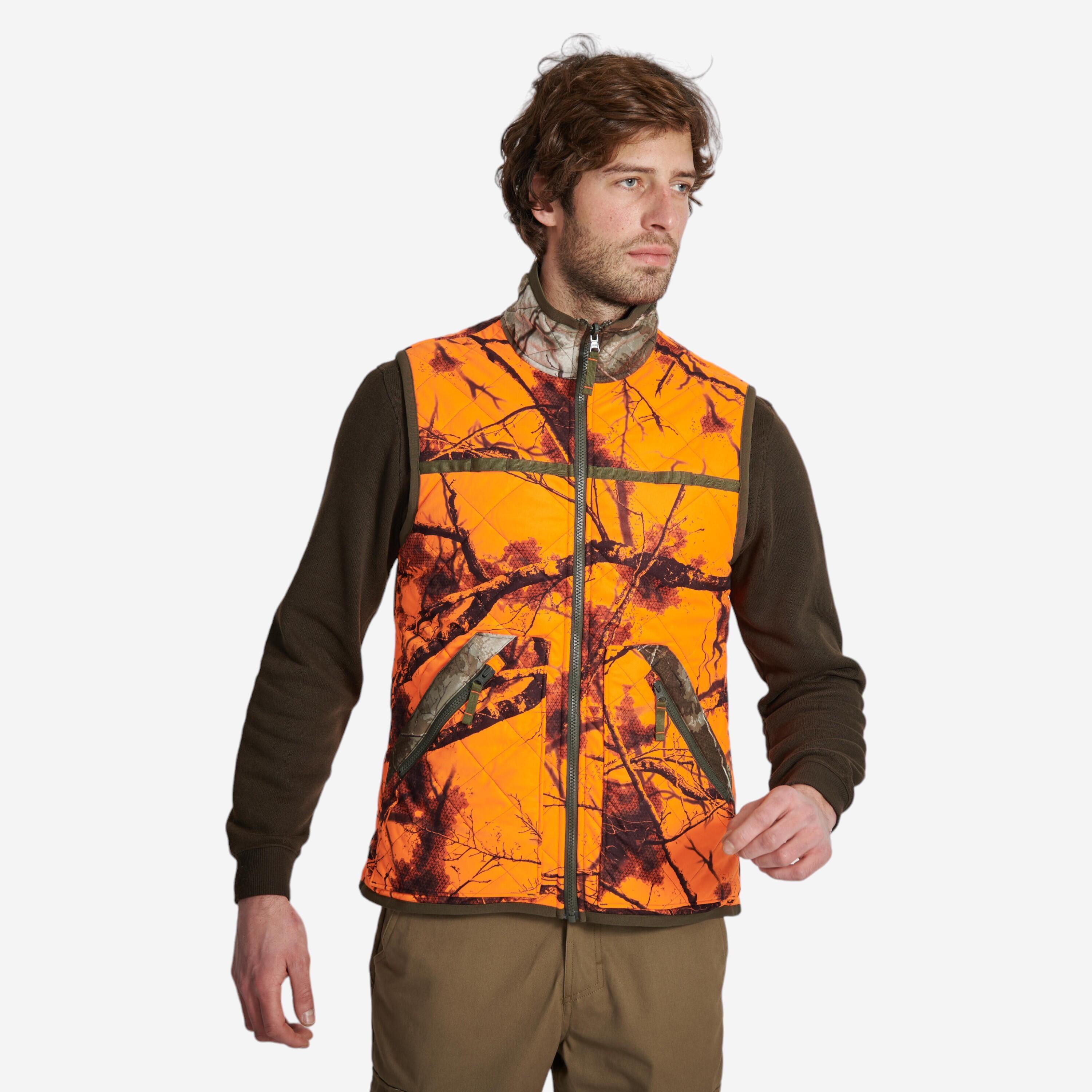 Gilet chasse réversible TreemeticTreemetic fluo 100 SOLOGNAC