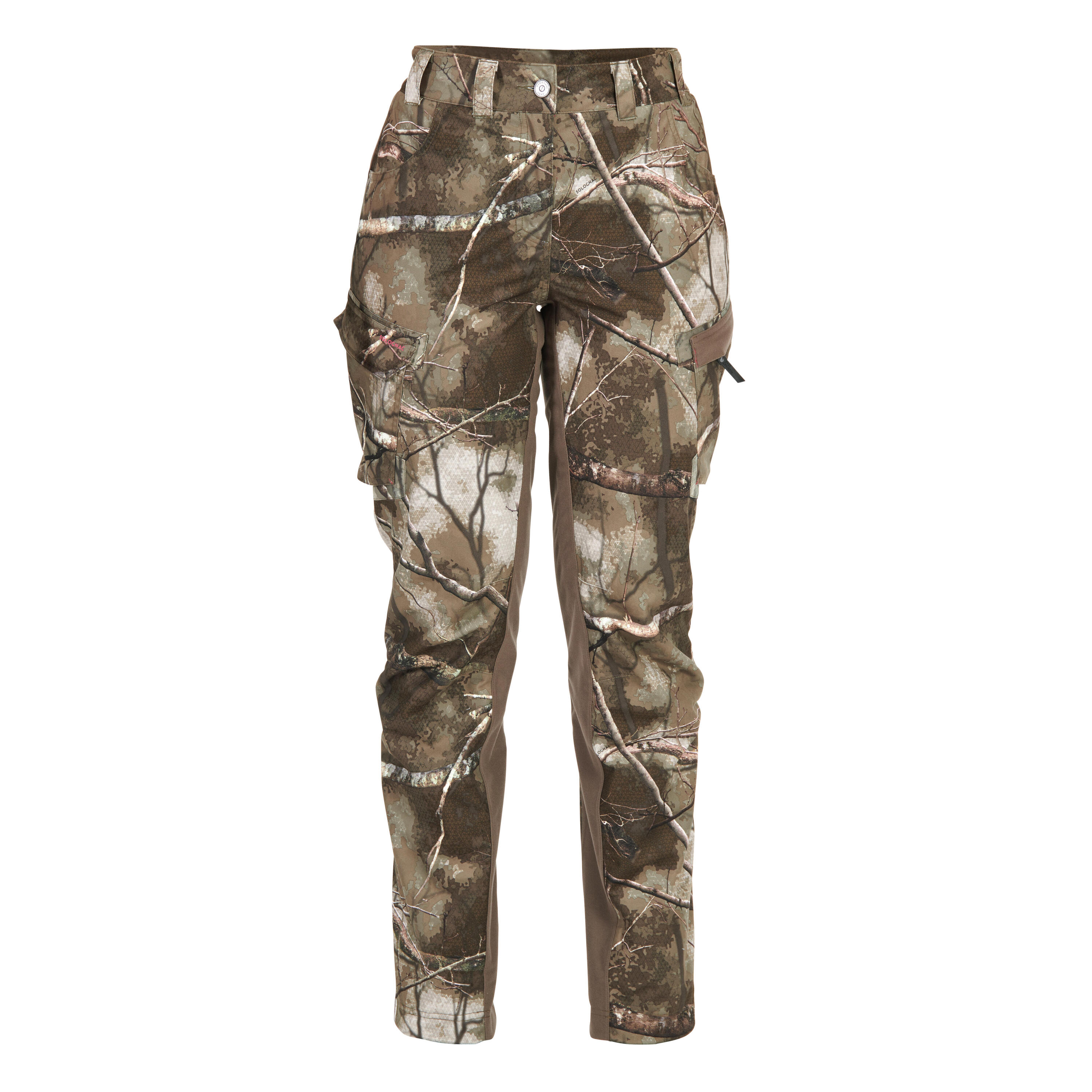 Jagdhose 500 Damen geräuscharm atmungsaktiv Camouflage 6/10