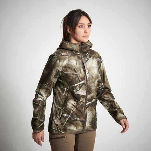 
      Jagdjacke Regenjacke 500 Damen geräuscharm Camouflage 
  