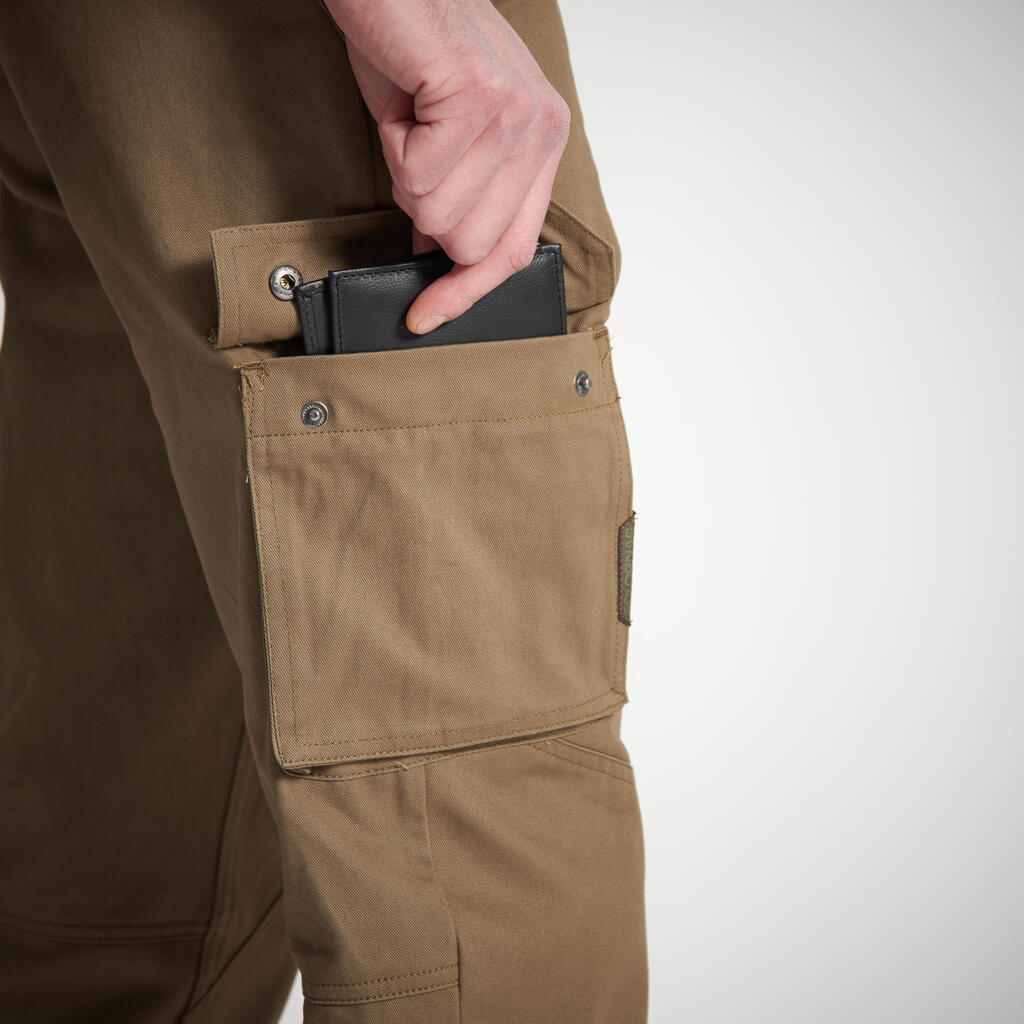 Pantalon chasse résistant et confortable Homme - 520 beige