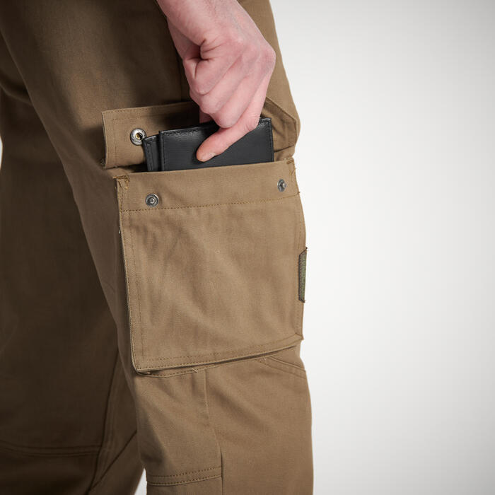 Men Hunting Cargo Trousers Khaki