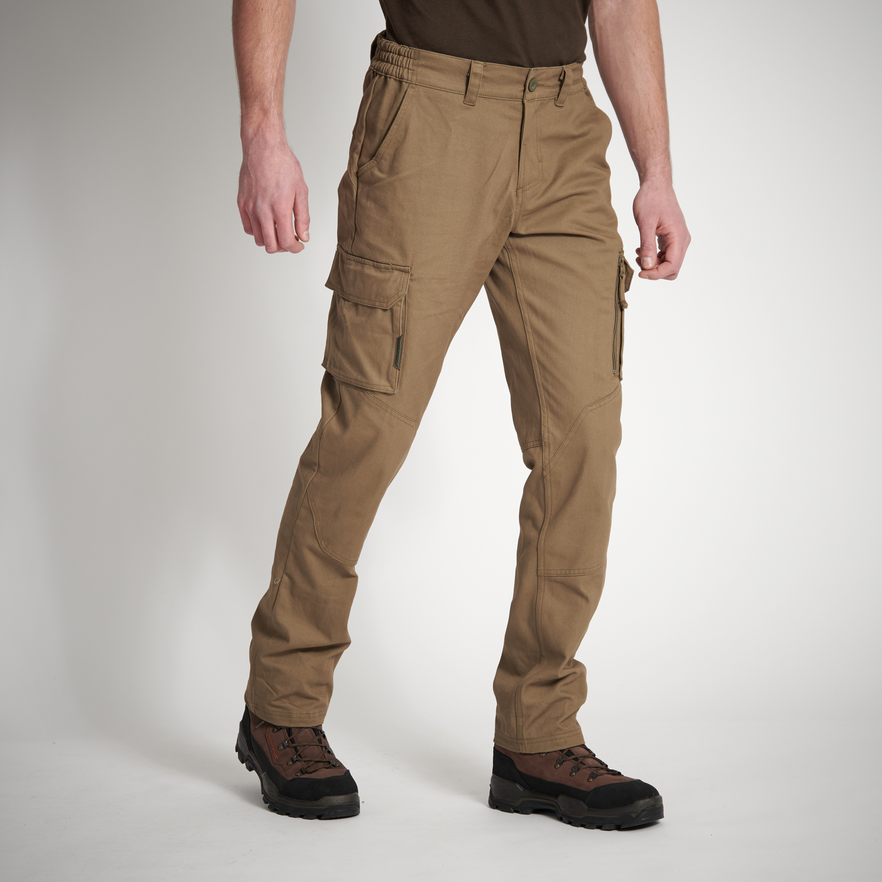 Pantalon chasse résistant et confortable homme - 520 beige - Chasse - Solognac- Clubs - Entreprises - Collectivités - Associations
