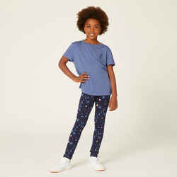 Girls' Cotton Leggings 500 - Print