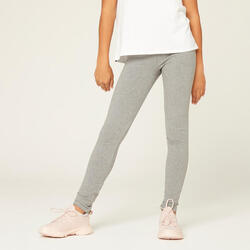 Leggings Algodón Niña - 500 Gris