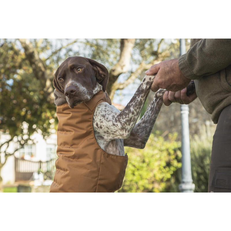 GILET CHAUD POUR CHIEN MARRON