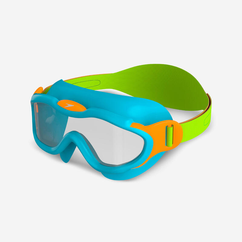 Speedo Blue - Gafas de natación para niños, color azul/verde, 2-6 años