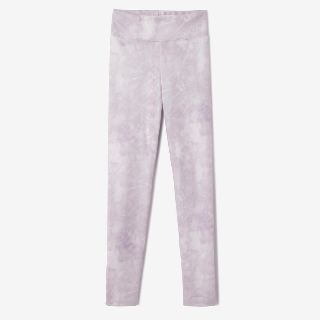 Legging respirant fille - imprimé violet