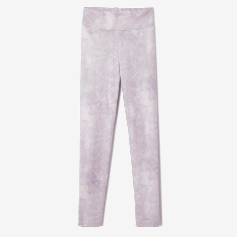 Legging respirant fille - imprimé violet