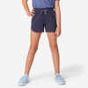 Girls' Multisport Cotton Shorts - Blue