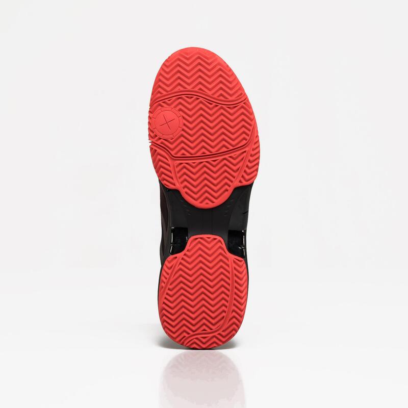 Calçado de PADEL PS 590 Homem vermelho preto
