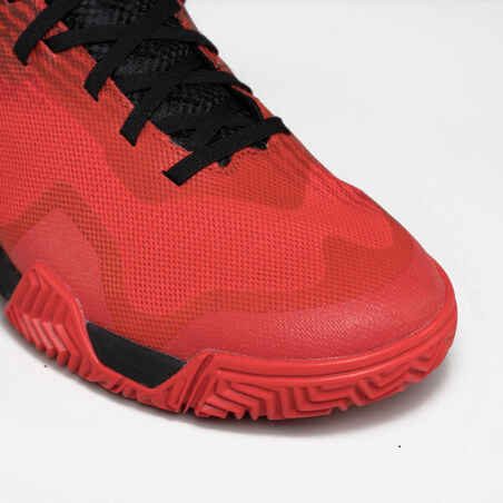 Men's Padel Shoes PS 590 - Red/Black