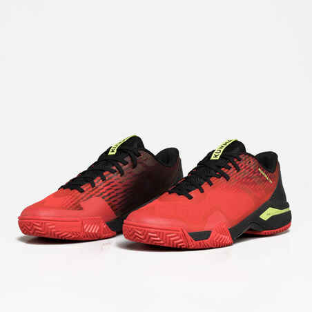 Men's Padel Shoes PS 590 - Red/Black