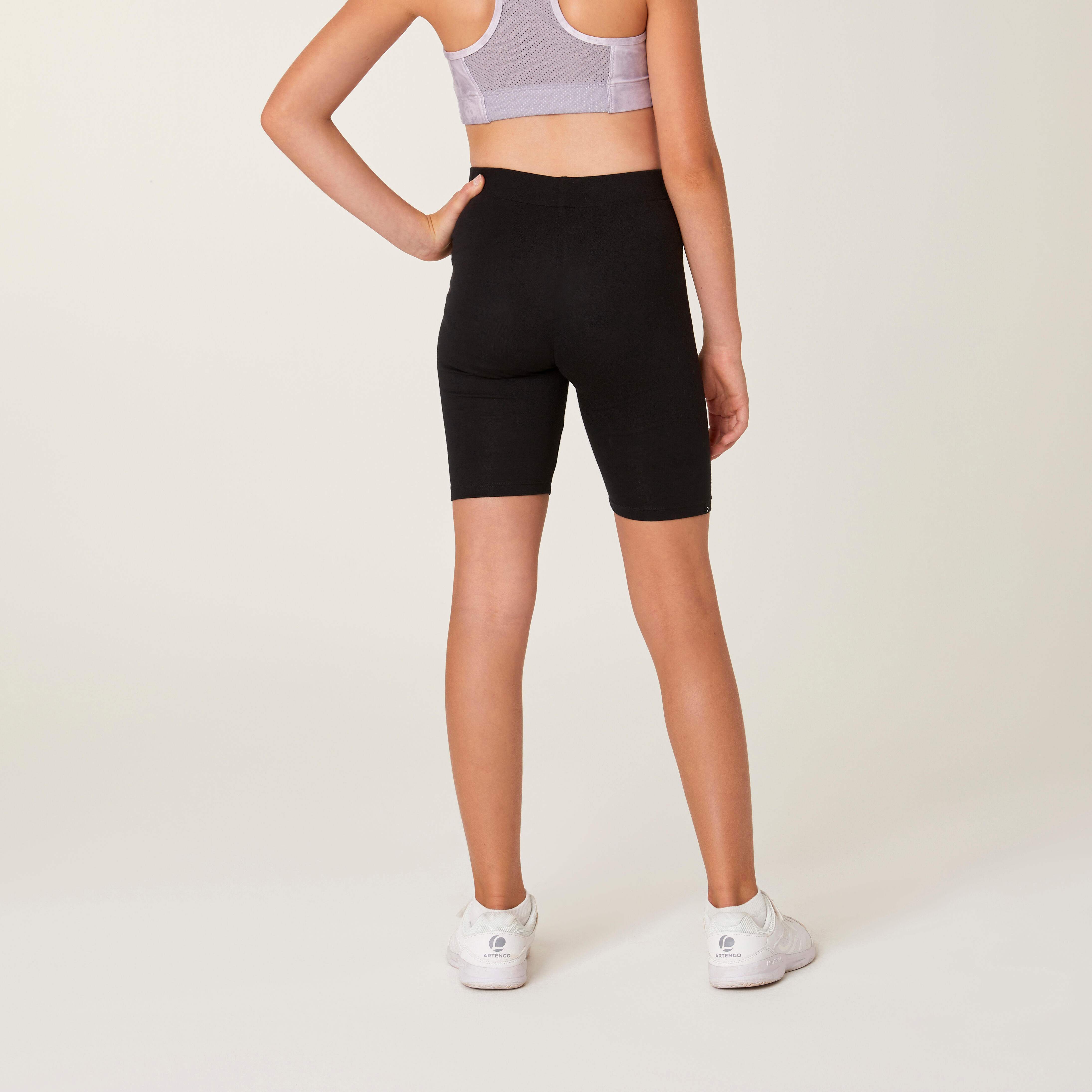Short negro para niñas sales