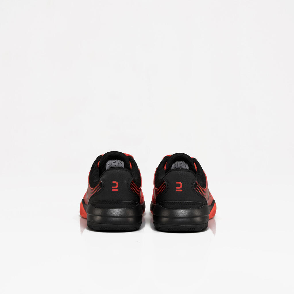 Bērnu padel tenisa apavi “PS 500”, sarkani, melni