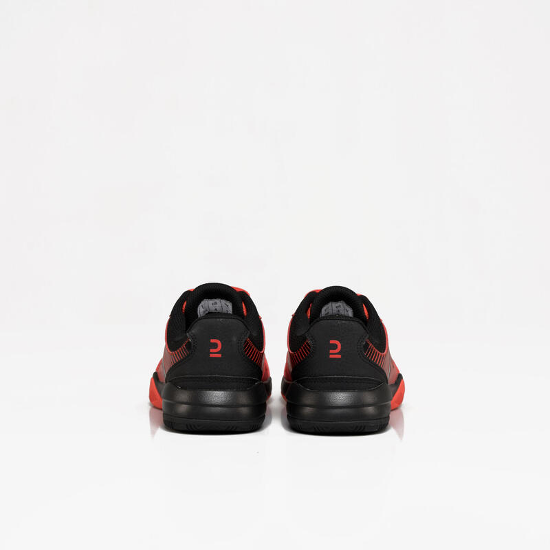 Dětské boty na padel PS500 červeno-černé