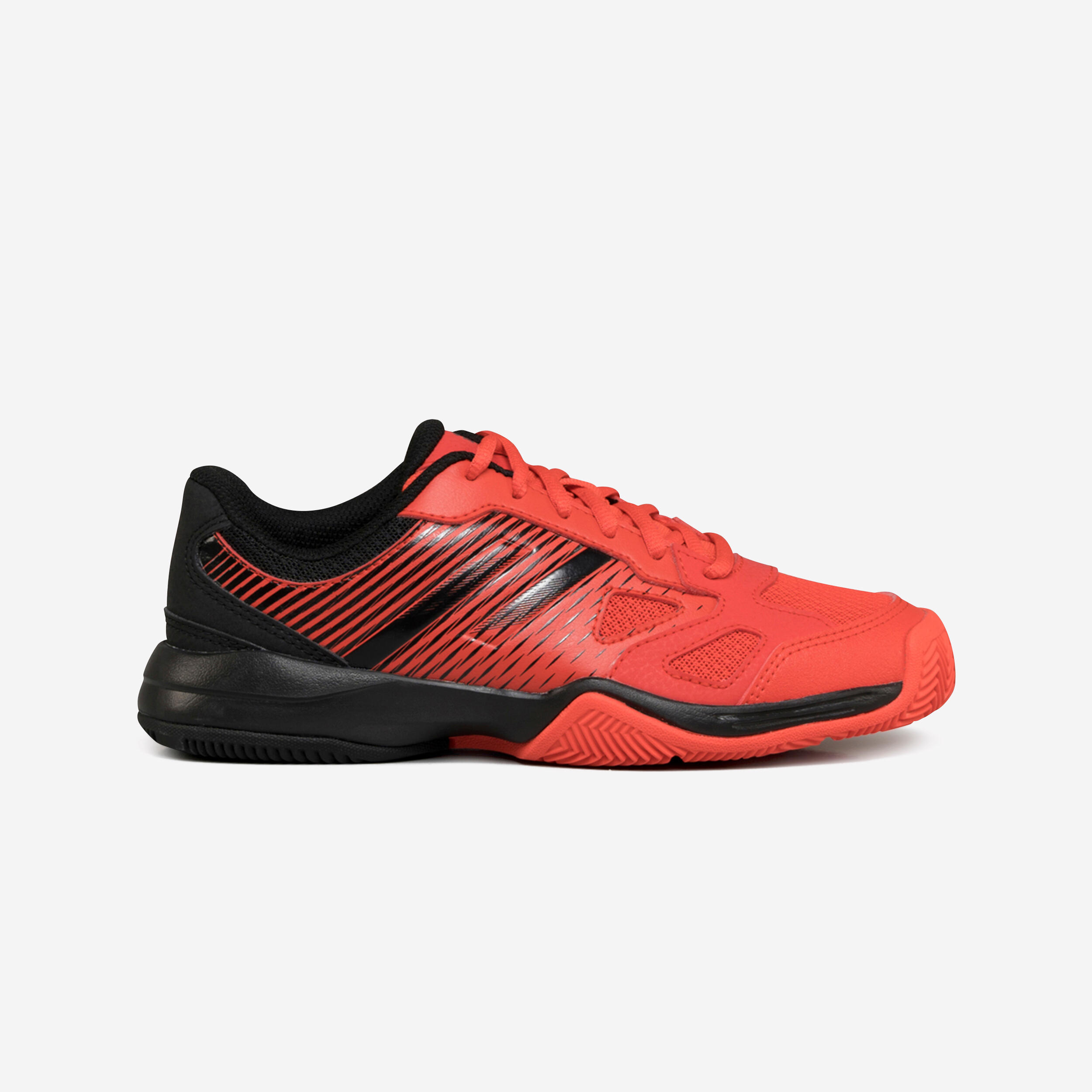 Kids' Padel Shoes PS 500 JR Lace - Red/Black 1/6