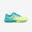 Zapatillas de pádel niño PS 500 JR lace azul claro amarillo