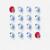 LOT DE 16 BONNETS WATER POLO WP900 ADULTE BLANC