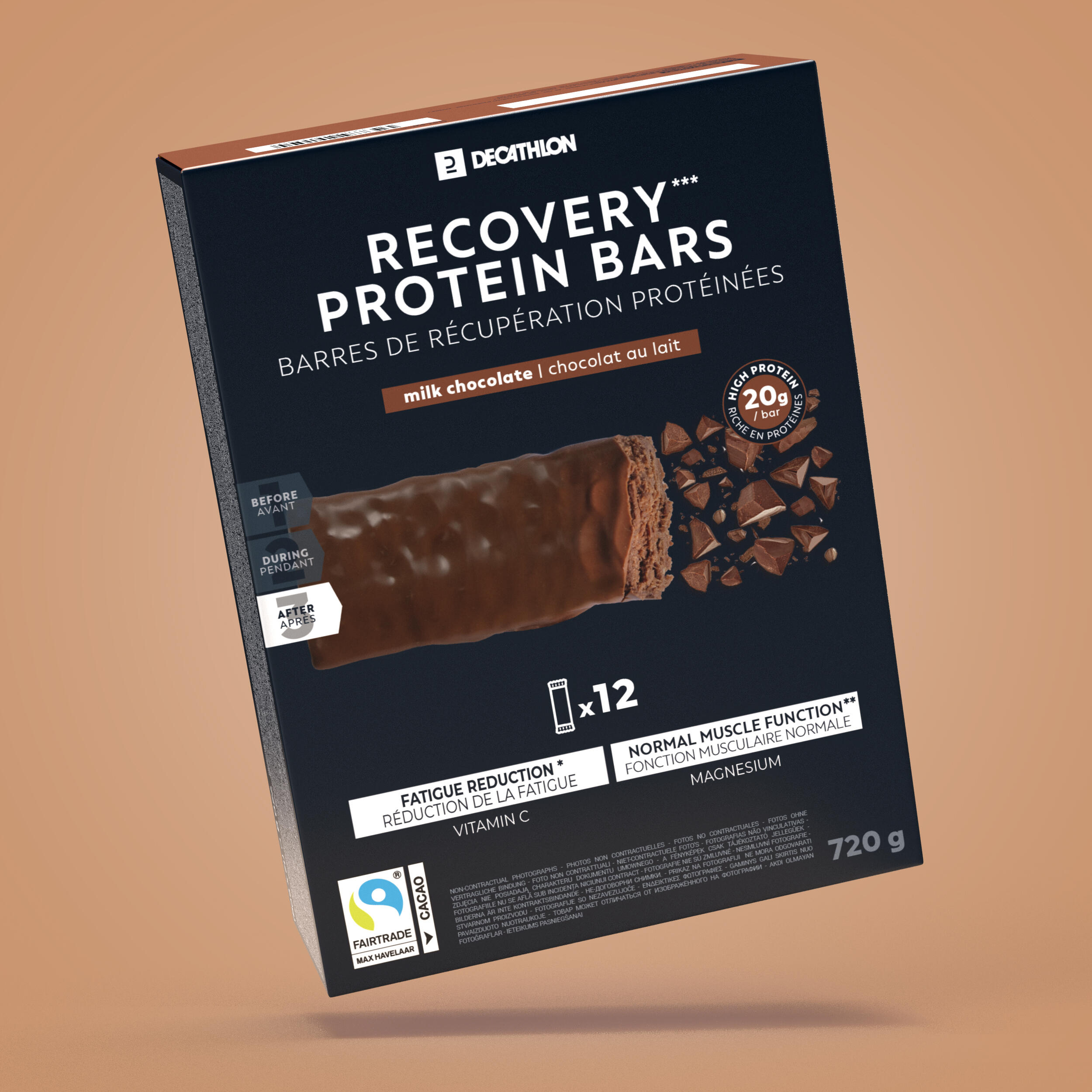 Baton proteic de recuperare*12 Ciocolată DECATHLON Baton