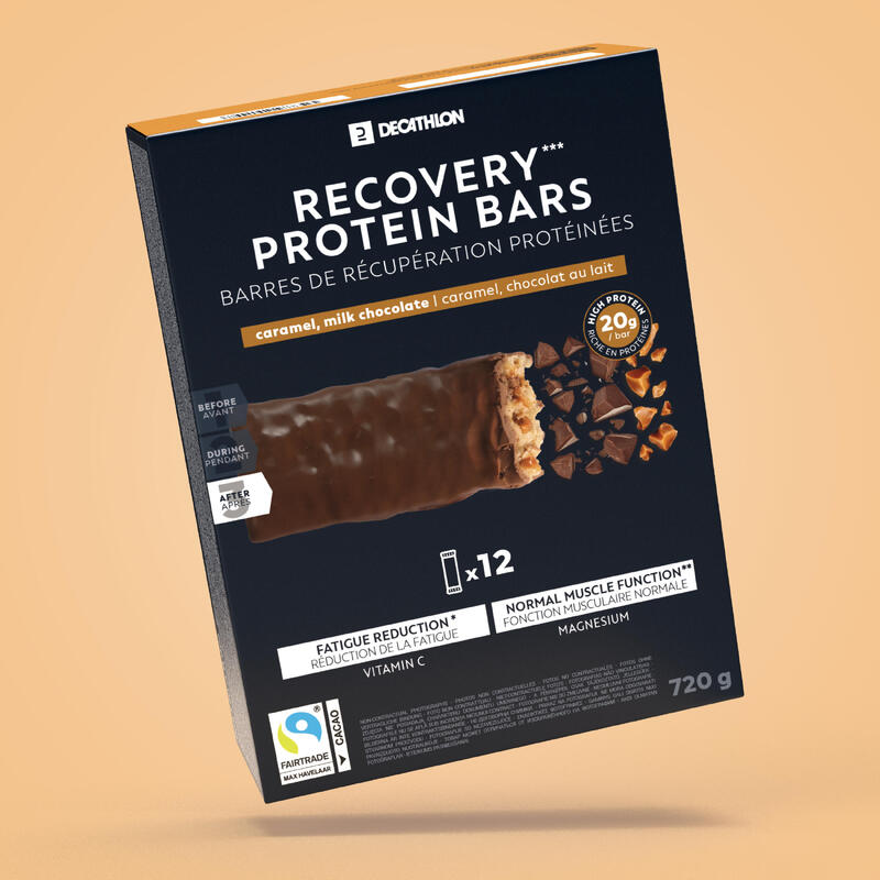 Proteinriegel Regeneration 12 Stück - Schokolade/Karamell