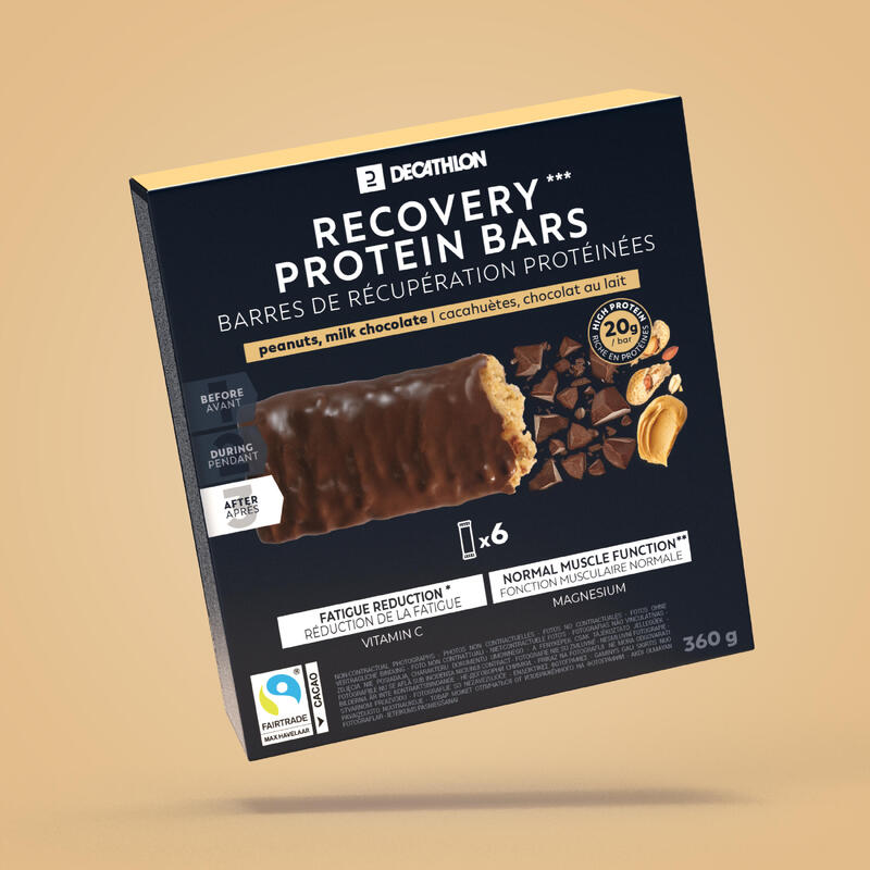 Proteinové tyčinky čokoládovo-arašídové 6 ks