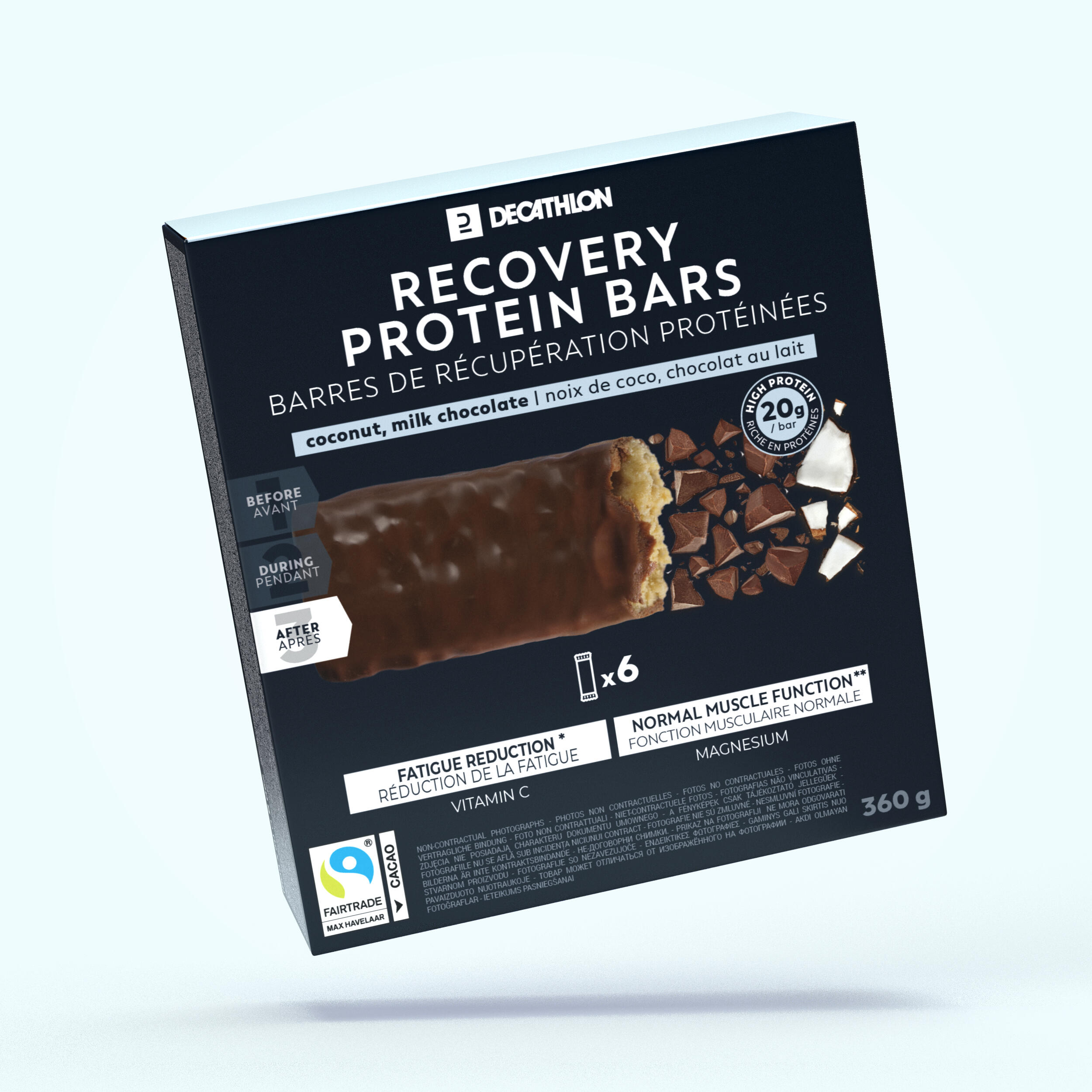Baton proteic recuperare Ciocolată / Cocos x 6 Alimentare imagine 2022 topbody.ro