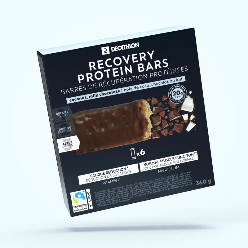 Baton proteic recuperare Ciocolată / Cocos x 6 