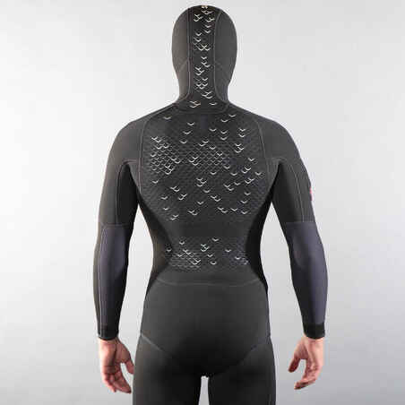 Neoprenjacke Freediving Herren Neopren 5 mm - SPF 900 schwarz