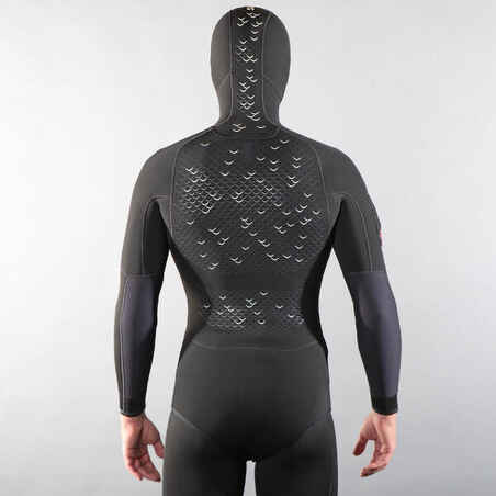 Vyriškas povandeninės žūklės neopreno kostiumas „SPF 900“, 5 mm, juodas
