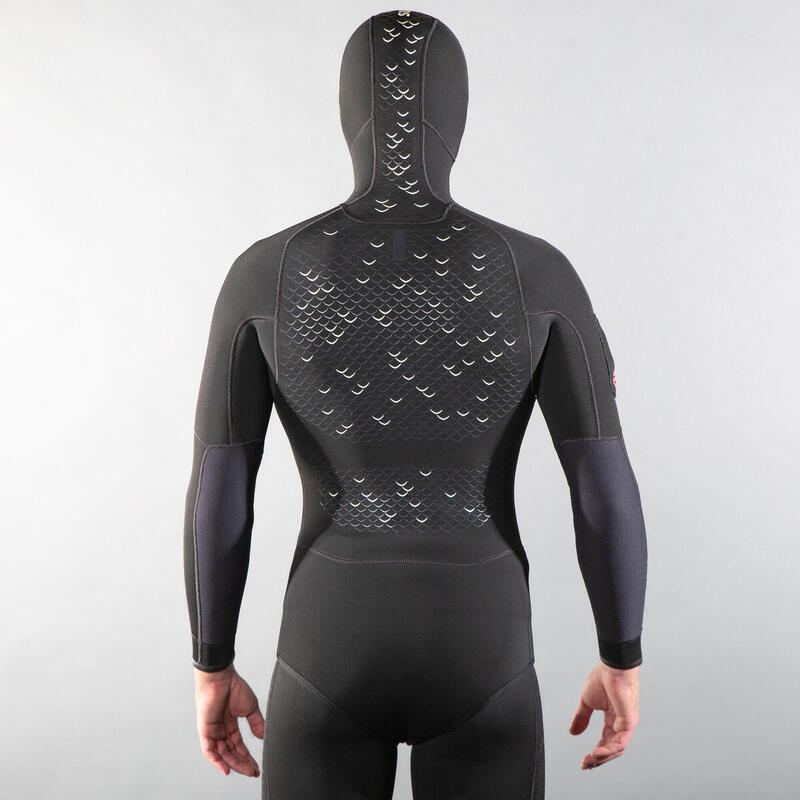 Chaqueta Pesca Submarina SPF 900 Hombre Negro Neopreno 5 mm
