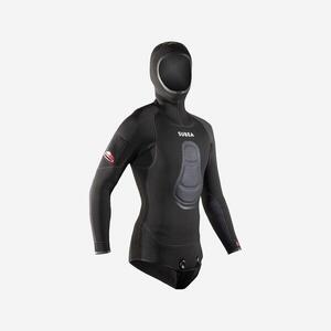 Chaqueta Pesca Submarina SPF 900 Hombre Negro Neopreno 5 mm
