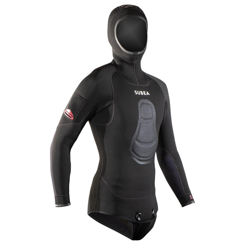 Pánská potápěčská bunda SPF 900 neopren 5 mm černá