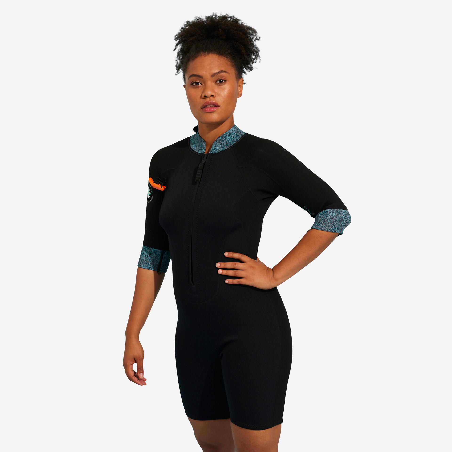 Shorty longe côte néoprène 2/2 femme noir - Sports nautiques et aquatiques - Aquagym - OCEAN STEP-Decathlon PRO - Clubs - Entreprises - Collectivités