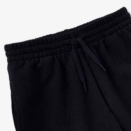 Kids' Cotton Shorts 500 - Black