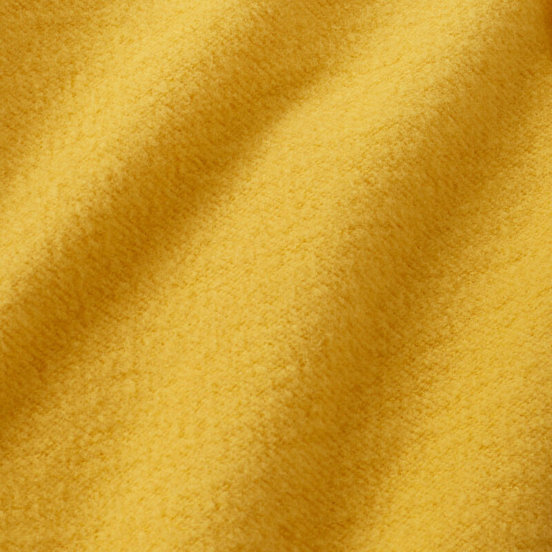 Felpa bambino unisex ginnastica cotone pesante con cappuccio gialla