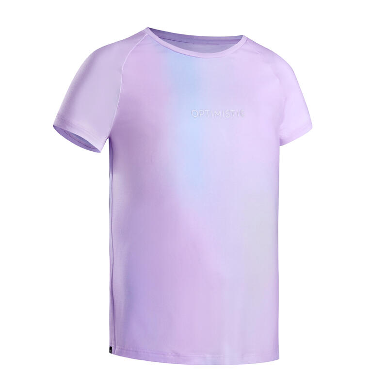 Girls' Breathable T-Shirt S500 - Mauve