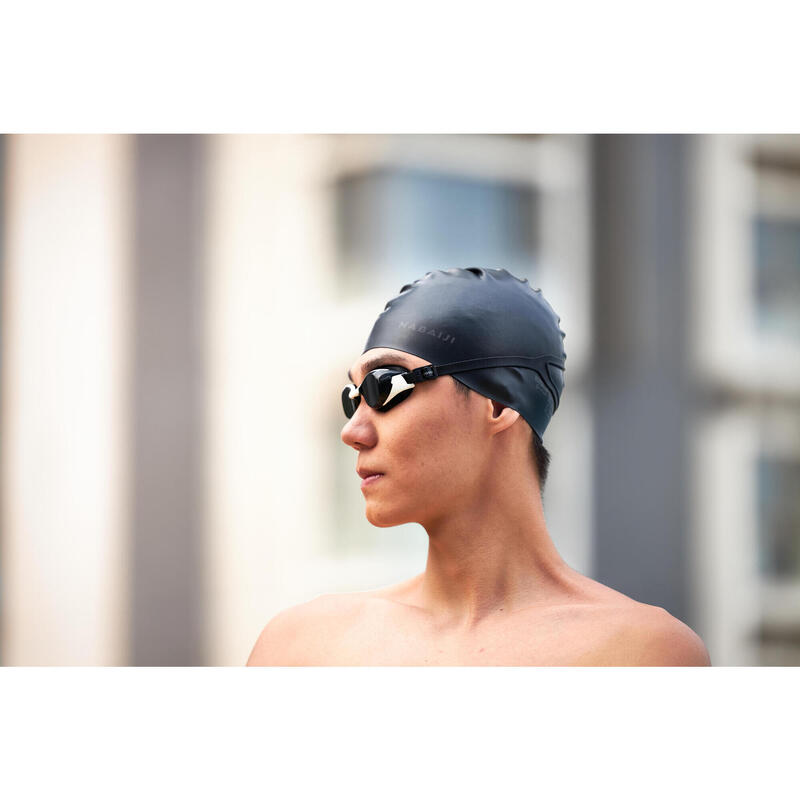 500 SILICONE SWIM CAP BLACK