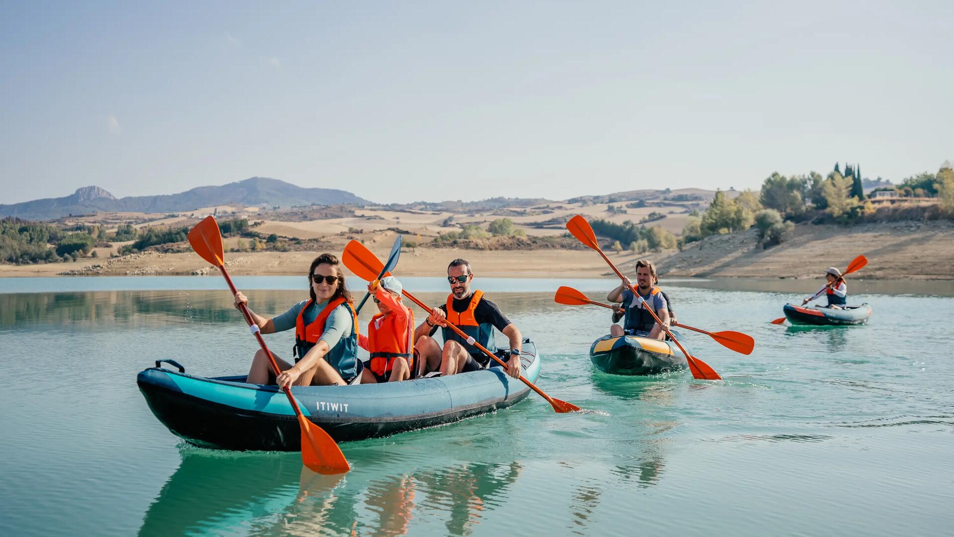 pagaia kayak insuflável assimétrica