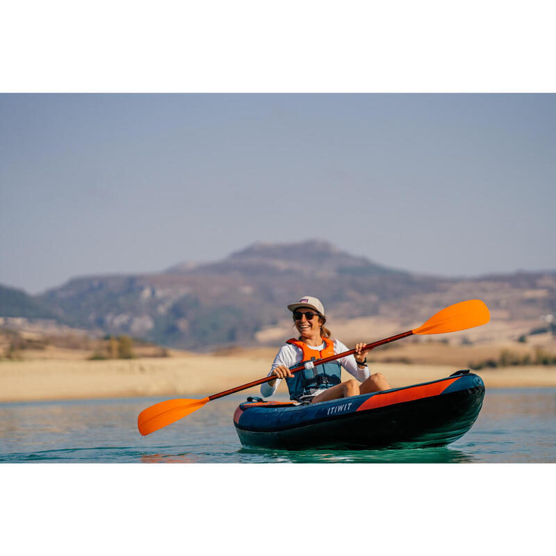 Canoa-kayak touring 100 gonfiabile monoposto