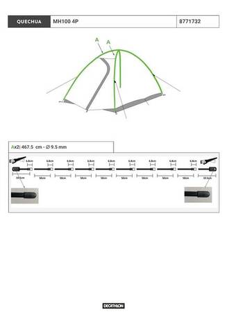 Tenda Camping MH100 - 4 Orang