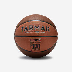 TARMAK Basketbol Topu - 7 Numara - Kahverengi/Turuncu - BT500p